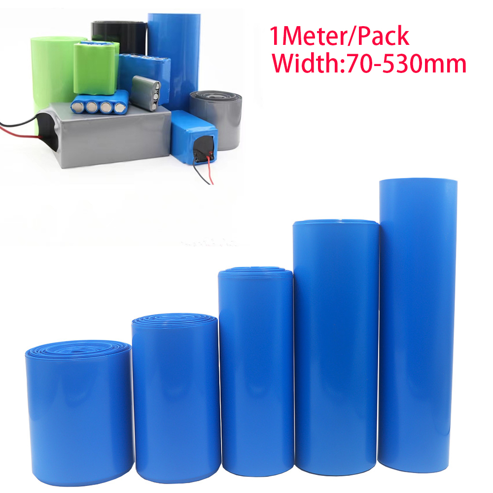 Shrink Sleeve Pvc - 1 Meter PVC Van 18650 Batterij
