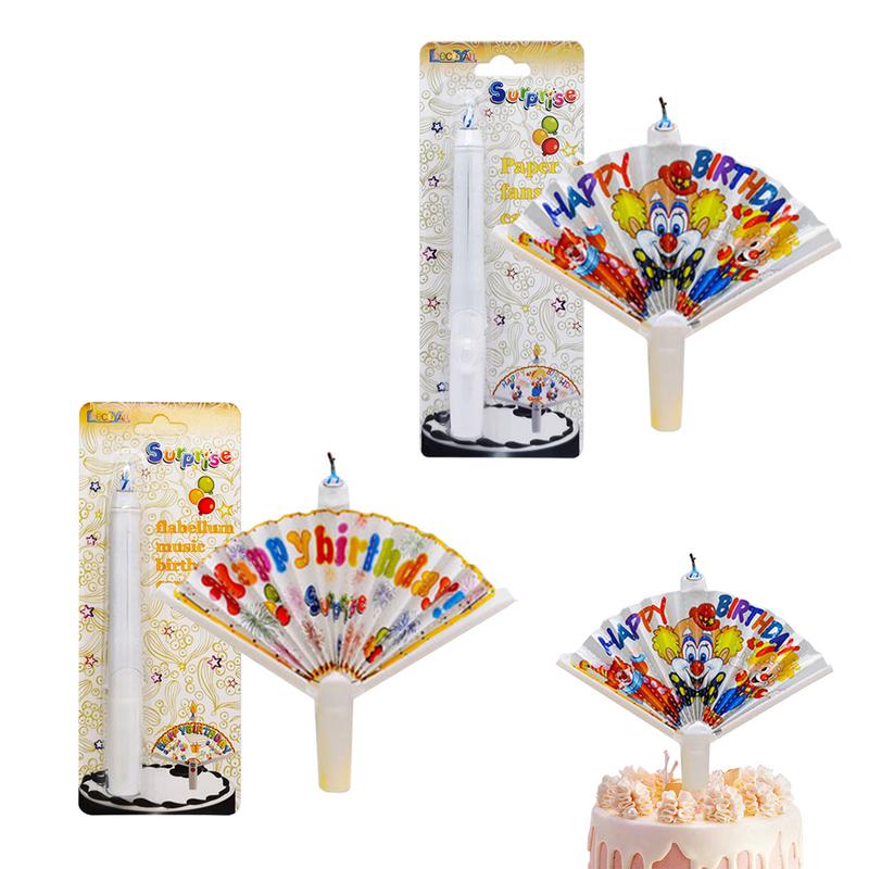 Candle Surprise - Verrassingskaarsen Creatieve gelukkige verjaardagskaars met waaiervormige