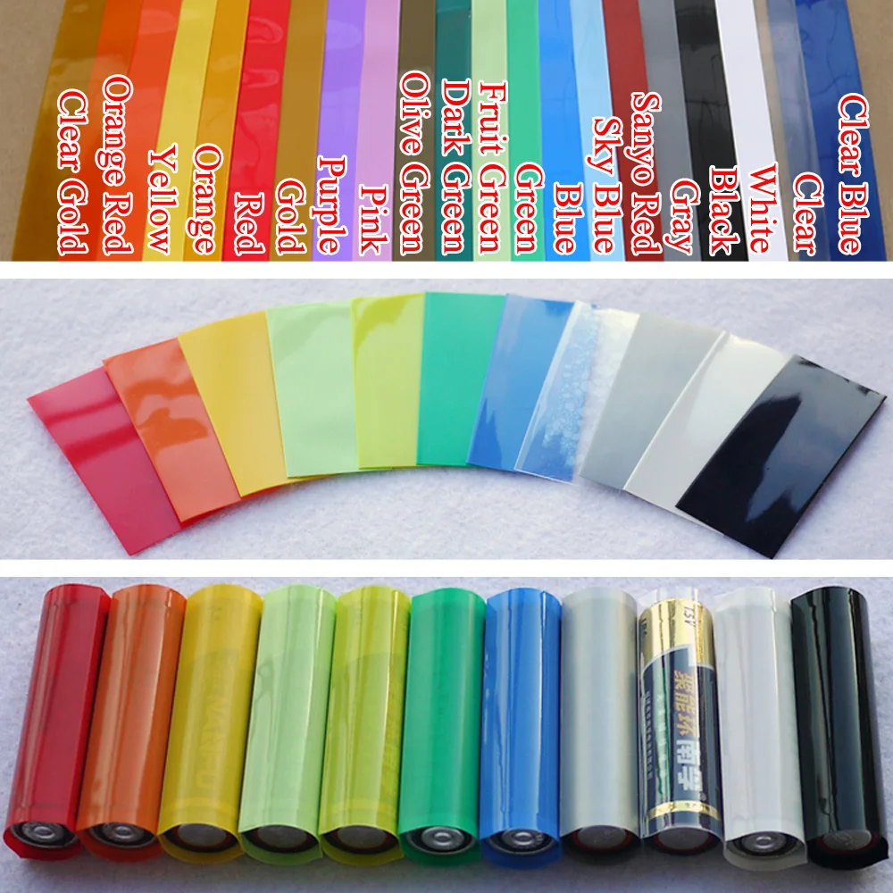 Shrink Sleeve Pvc - 25 ~ 500 stks AA/AAA/18650/21700/26650 Batterij