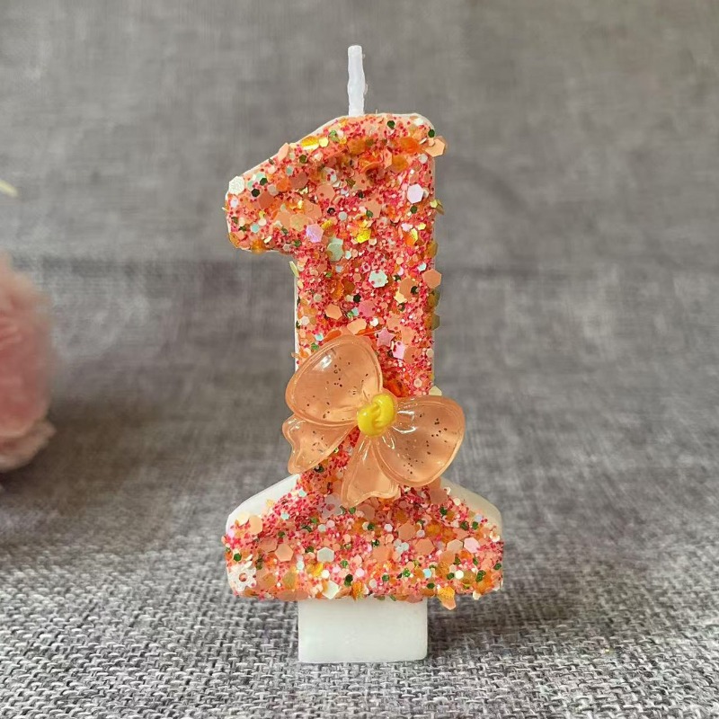 Candle Surprise - Verjaardagskaars Strik Oranje Creatieve Ceremonie Verrassing