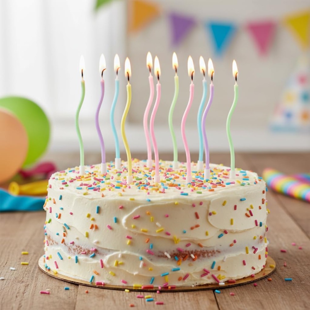 Regenboogspiraal verjaardagska - Candle Supplies Free Shipping recensie en prijs