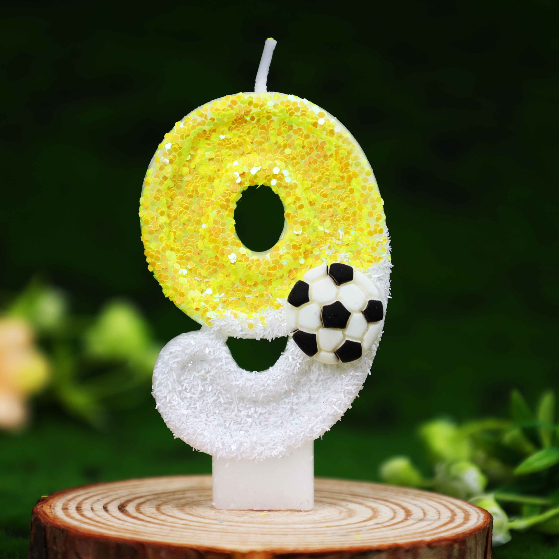 Geel-witte pailletten sport vo - Candle Supplies Free Shipping recensie en prijs