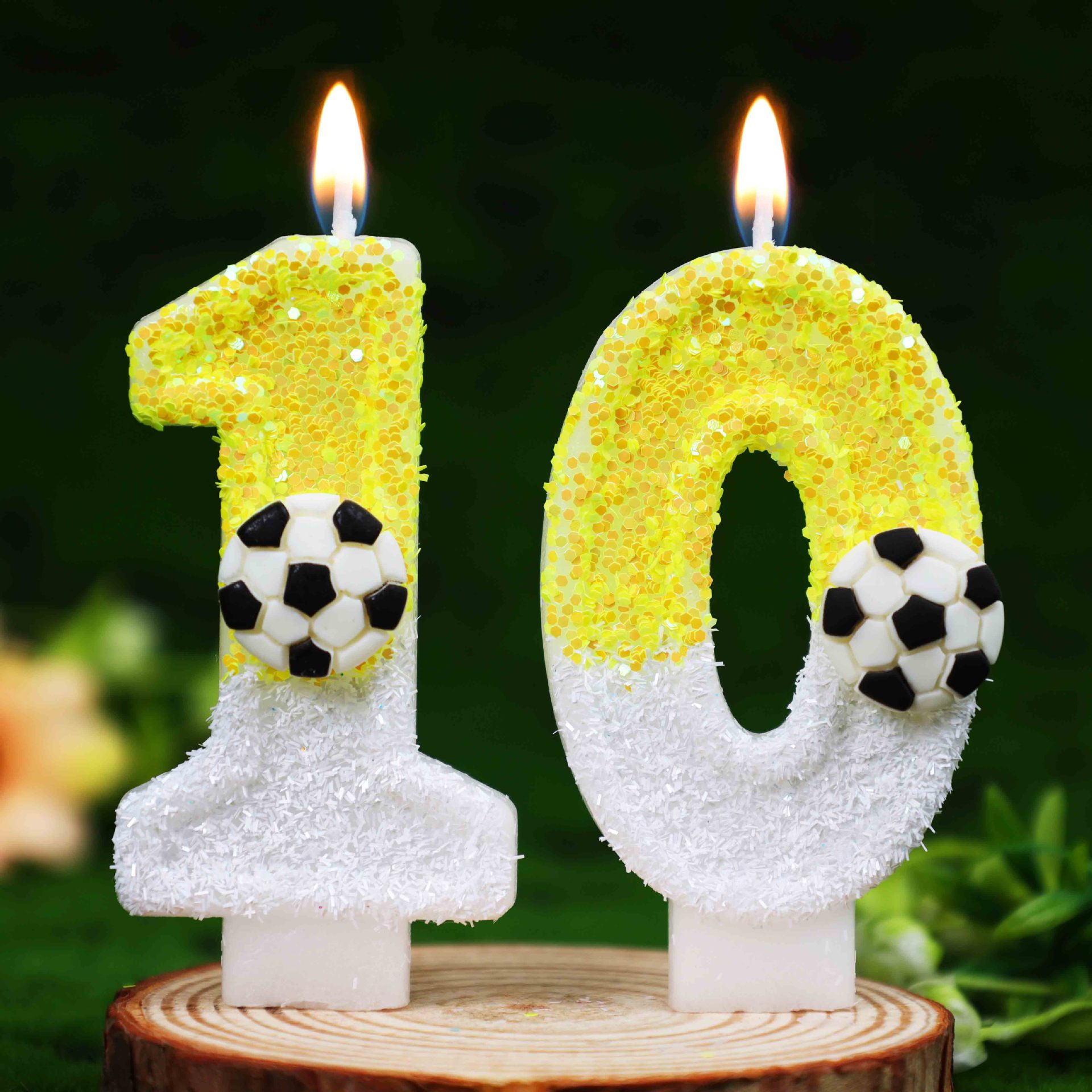 Geel-witte pailletten sport vo - Candle Supplies Free Shipping recensie en prijs