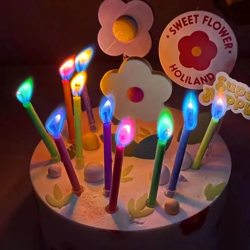 Veelkleurige kleurrijke vlamka - Candle Surprise recensie en prijs
