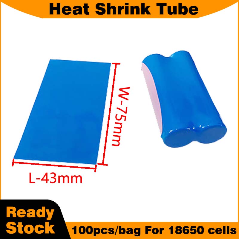Blauwe krimpkous voor 18650 ba - Shrink Sleeve Pvc recensie en prijs