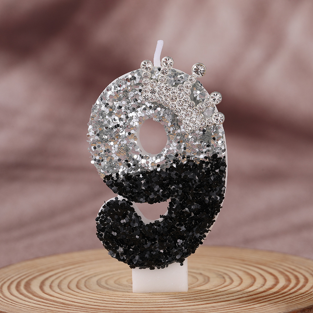 Zwart-zilveren gradiënt kroon  - Candle Supplies Free Shipping recensie en prijs
